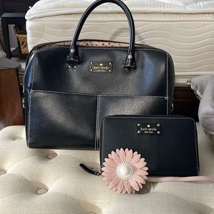 Kate Spade Work Set. Laptop- Briefcase Bag and travel wallet.